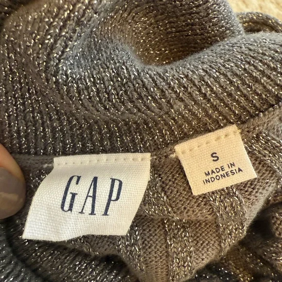 Sparkle Gray GAP Ribbed Turtleneck Sweater - Picture 5 of 5